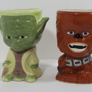 Yoda and Chewbacca Star Wars 3D Goblets Cups Ceramic by Galerie